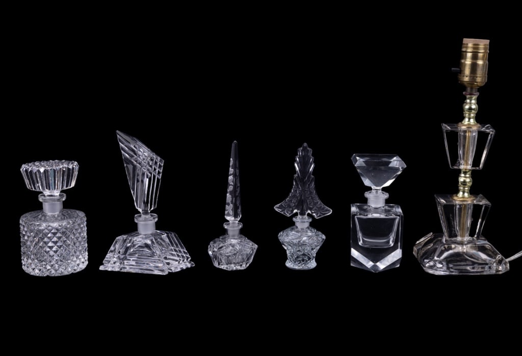 Art Deco Perfume Bottles & Similar Lamp (1 of 7)