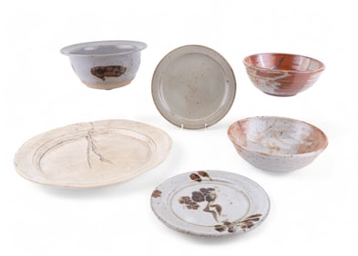 Early Allan Kuber Plate, Ceramic Bowls + Dishes