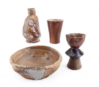 Artisan Wood Fired Earthenware Containers (4)