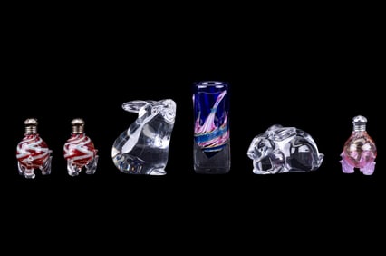 Steuben, Baccarat, Other Figurines + Paperweights