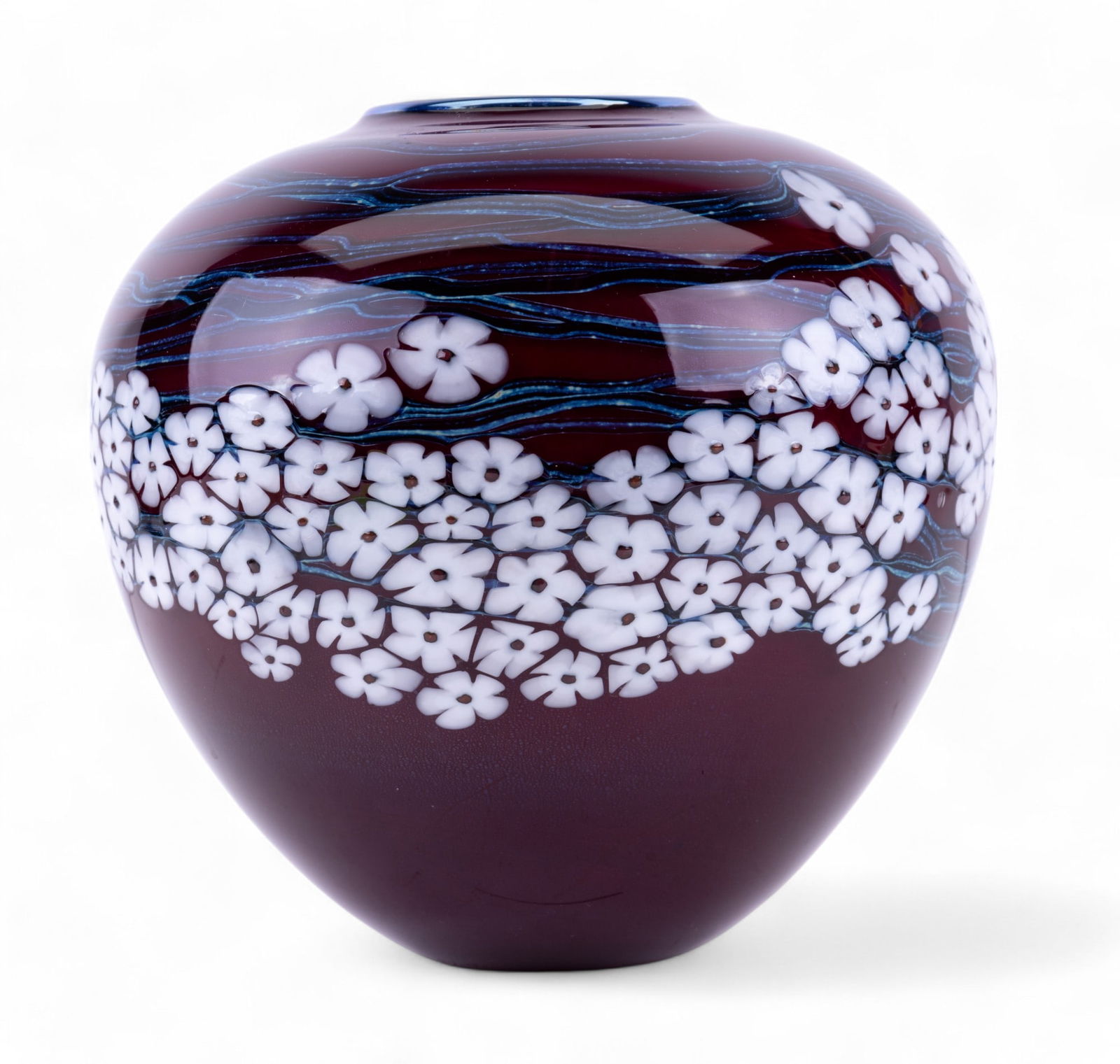 Vintage R. Satava Signed Blown Glass Vase (1 of 9)