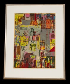 Lita Rocha "Procession" 1955 Silkscreen