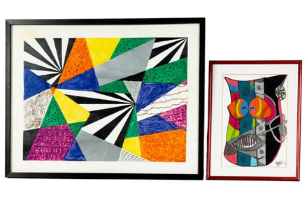 Horacio Nadal Illustration and Unsigned Collage