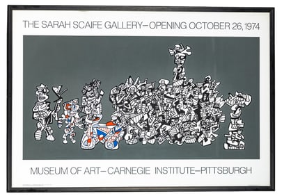 Jean Dubuffet (FR 1901-1985) Scaife Gallery Poster
