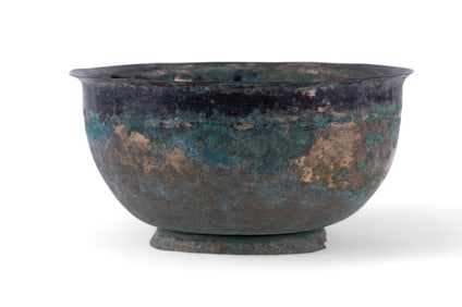 Koryo Dynasty Bronze Footed Bowl (Est. 12th C)