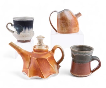 Gay Smith Porcelain and Signed Earthenware Mugs