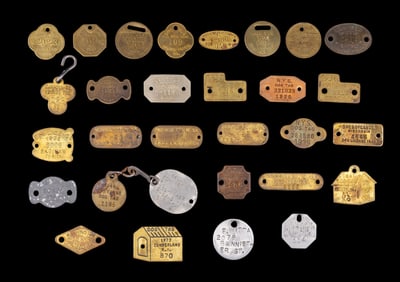 Antique & Early Vintage Dog Tags (Years 1908-1973)