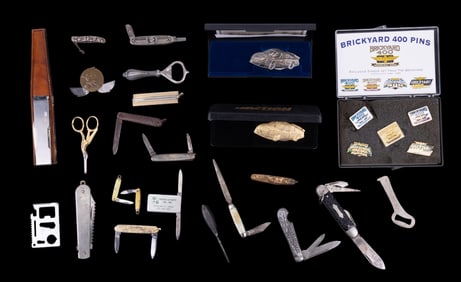 Action Race Car, Other Pocket Knives, Pins, & More