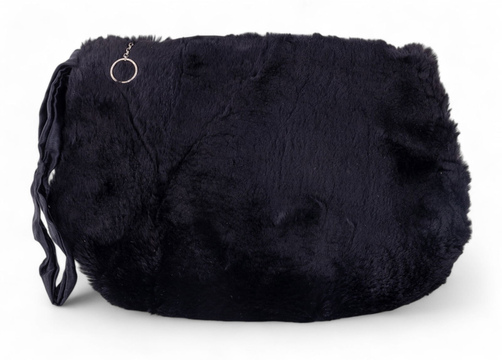 Antique Black / Brown Fur Muff Purse (1 of 6)