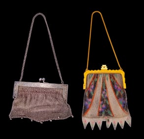 German Silver Mesh Purse & Other Mesh Purse
