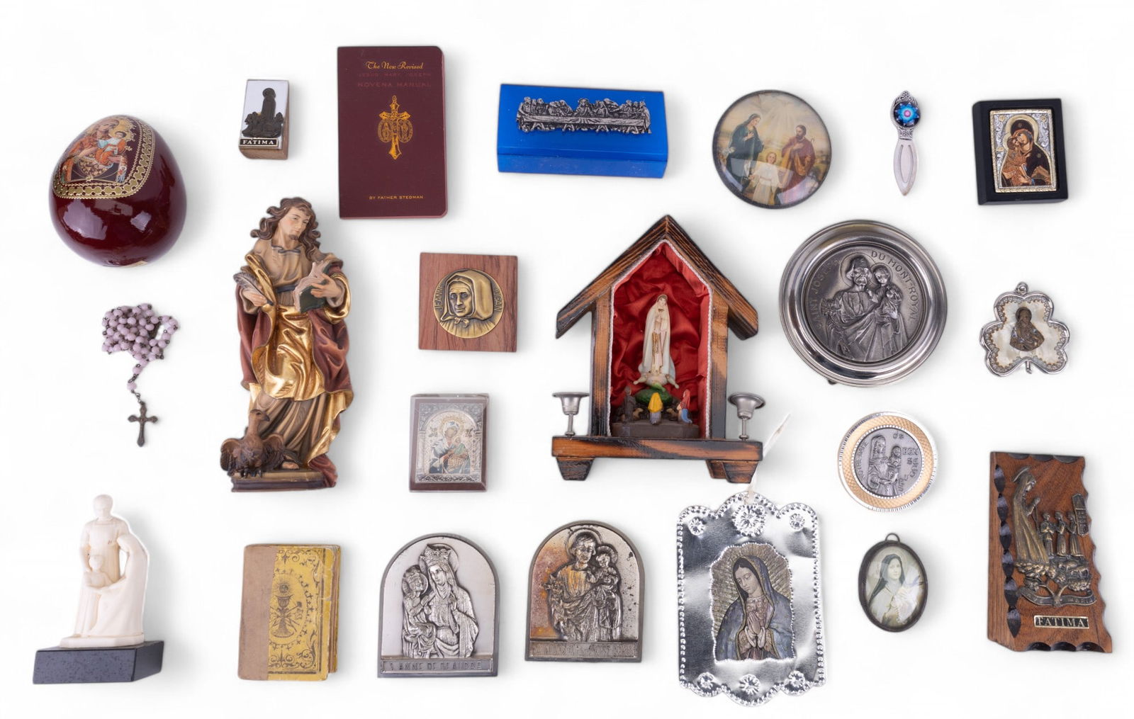 Catholic Icons, Small Statues, Russian Egg & More (1 of 17)