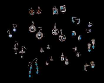 Sterling Silver Light Blue Earrings