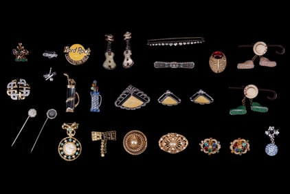 Monet, Coro, Hard Rock, Guitar, & More Brooches