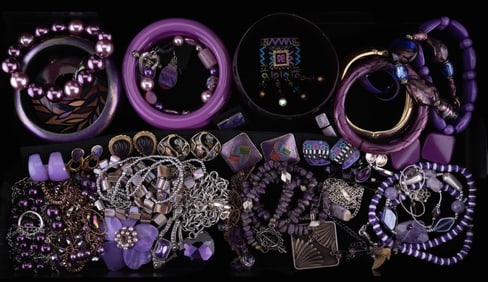 Costume Jewelry Purple Theme