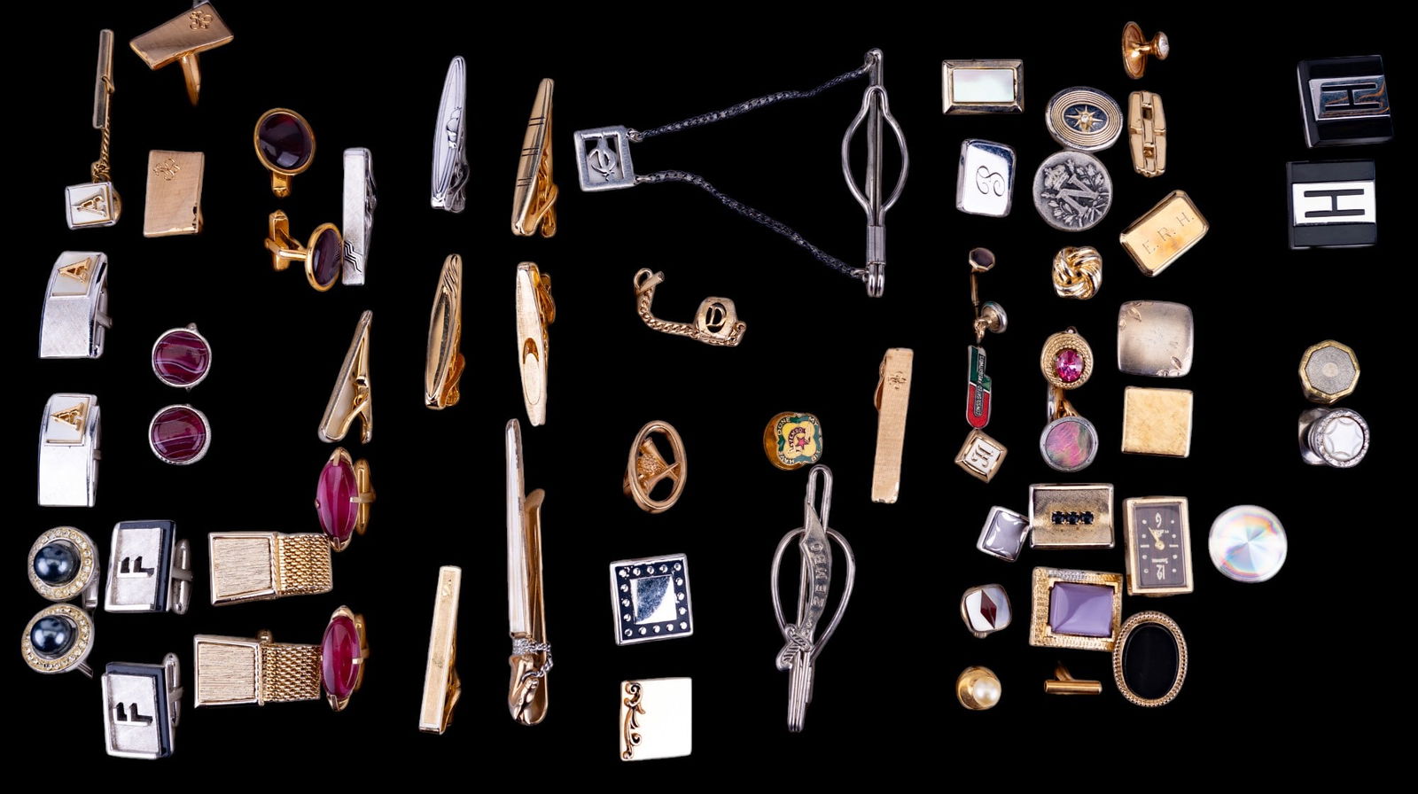 Swank, Masonic, & More Tie Clips & Cufflinks (1 of 15)