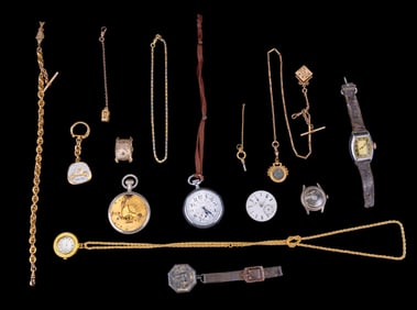 Gotham & Other Pocket Watches + Fobs & Movements