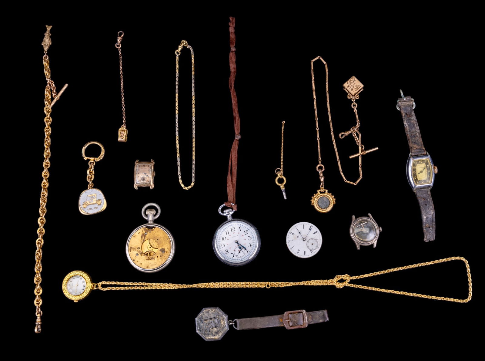 Gotham & Other Pocket Watches + Fobs & Movements (1 of 17)
