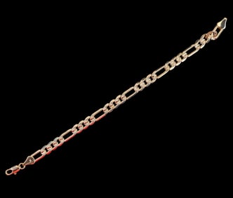 Gold Plated Link Necklaces (2) and Bracelets (2)