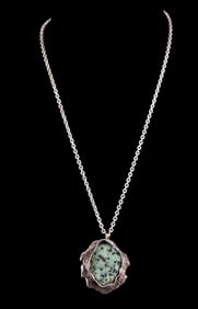 Zoisite D.S. Denmark Sterling Silver Necklace