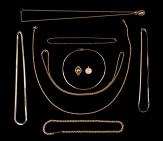 Joan Rivers, Monet & Other Gold Tone Necklaces (8)