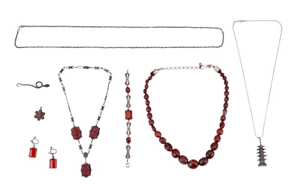 Sterling Jay King DTR & More Deep Red .925 Jewelry