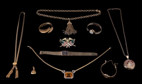 Seiko, Trifari, and Gold Tone Vintage Jewelry