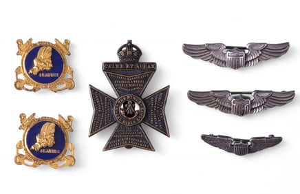 Vintage Sterling Seabees, Wings, More