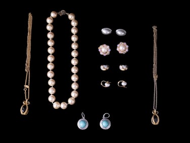 Majorica Pearls and Vintage Jewelry