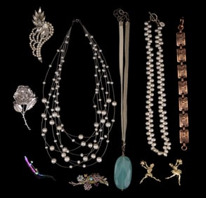 Sterling Pearl and Vintage Jewelry