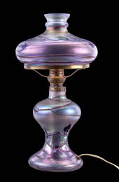 Favrille Glass Tiffany Studios Lamp and Shade