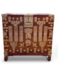 Late 19th/Early 20th C Korean Chest with Lock