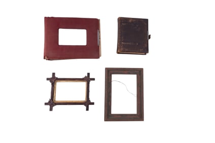 Antique 19th C Photo Albums and Frames