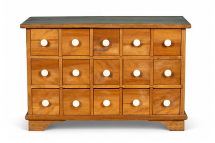 Bench Made Wooden Apothecary Cabinet
