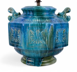 Art Pottery Lamp c. 1960/70s