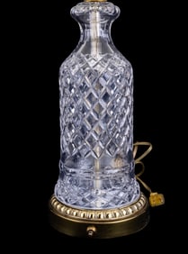 Crystal Table Lamp Attributed to Waterford