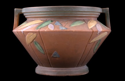 Roseville Futura Red Large Jardiniere