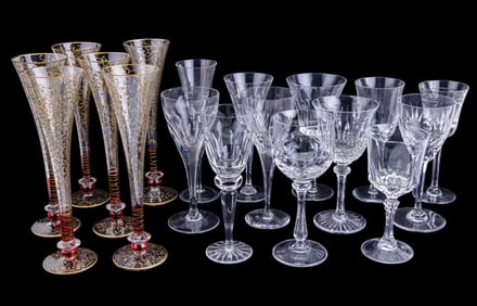 Wedgwood, Ceska, and Other Crystal Stemware