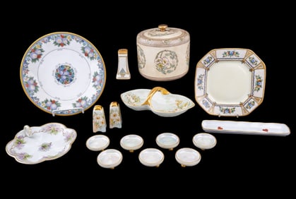 Early 20th C Limoges and Bavarian Porcelain