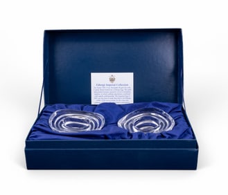 Faberge Crystal Votive Holders