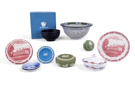 Wedgwood Black Basalt Bowl & Jasperware + More