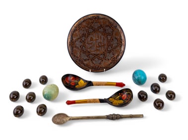 Islamic Copper Plate and Other Mixed Media