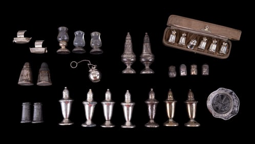Weighted Sterling & Sterling Salt & Pepper Mills
