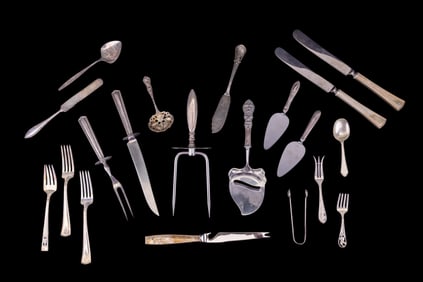 Sterling Silver Forks, Knives, & Other Utensils