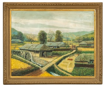 Korean Oil Landscape by Yun Hi Soo