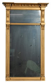 American Federal Style Giltwood Mirror