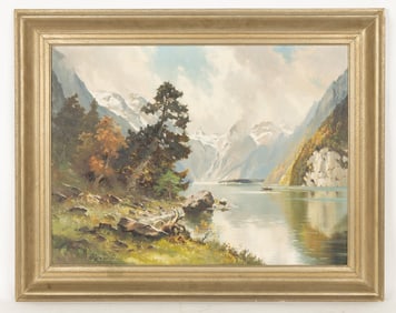 Helmut Stadelhofer (DE 1914-1979) Oil Landscape