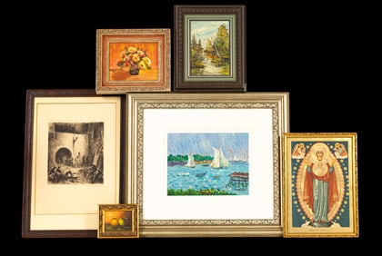 Framed Art Collection (6) Range of Subjects