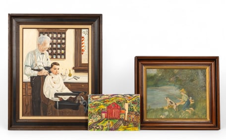 Marcella Nordseth Oil on Canvas and Folk Art (3)