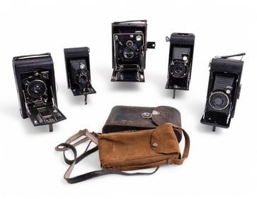 Early Kodak Folding Cameras (4) + German Folding