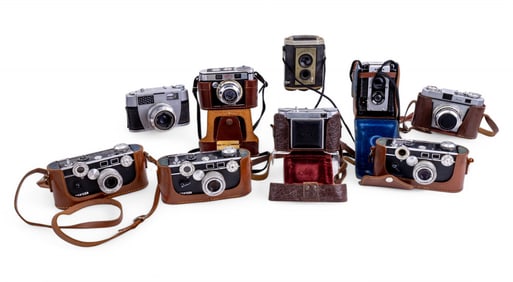 Kodak, Argus, Iloca, Leidolf, & Certo Cameras (9)